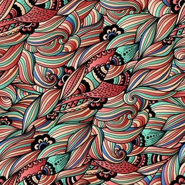 Vector flower seamless pattern element. Elegant texture for backgrounds. Clas Illustrazione stock