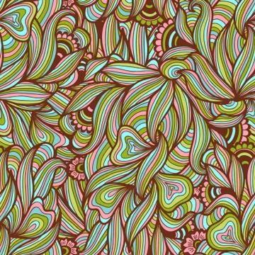 Vector flower seamless pattern element. Elegant texture for backgrounds. Clas Stockillustratie