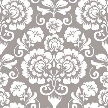 Vector flower seamless pattern element. Elegant texture for backgrounds. Clas Illustrazione stock