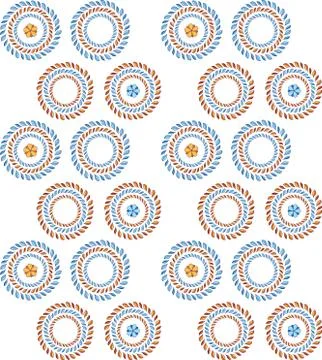 Vector flower seamless pattern. Stock Illustration