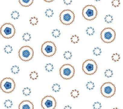Vector flower seamless pattern. Stock Illustration