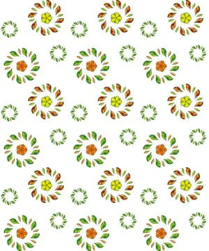 Vector flower seamless pattern. Stock Illustration