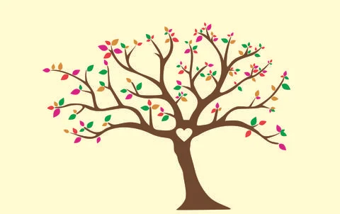 Vector flowering tree Stock Illustration