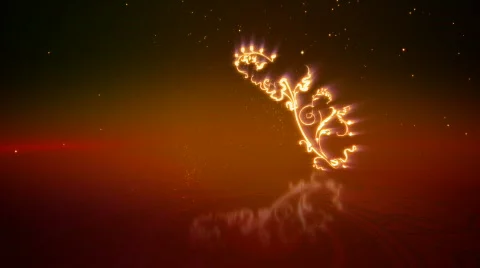 Vector flowers 1 loop Stock Footage 377320