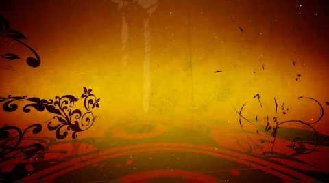 Vector flowers 4 loop Stock Footage 377639