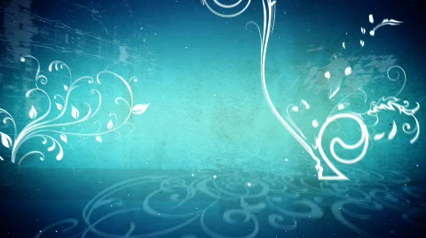 Vector flowers 5 loop Stock Footage 377866