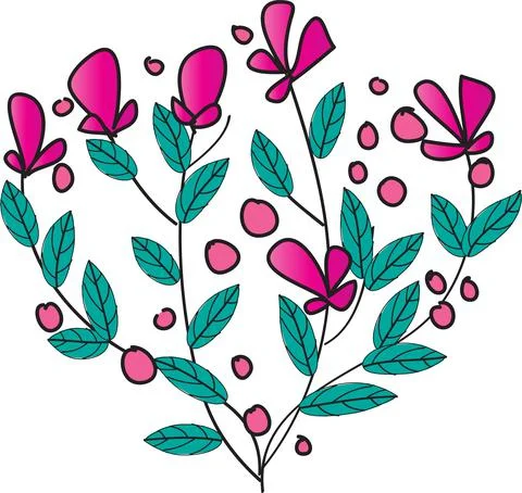 Vector flowers background Stock Illustration