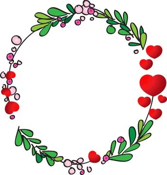 Vector flowers border card frame background Stock Illustration