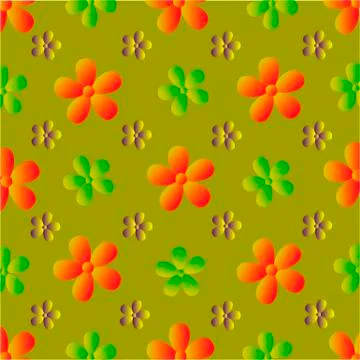 Vector flowers pattern Illustrazione stock