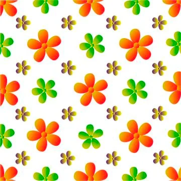 Vector flowers pattern Illustrazione stock