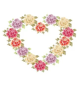 Vector flowers pattern. Stock Illustration