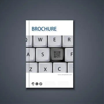 Vector flyer or banner. Brochure template Stock Illustration