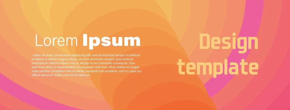 Vector flyer template. Abstract background with copy space for inspirational  Stock Illustration