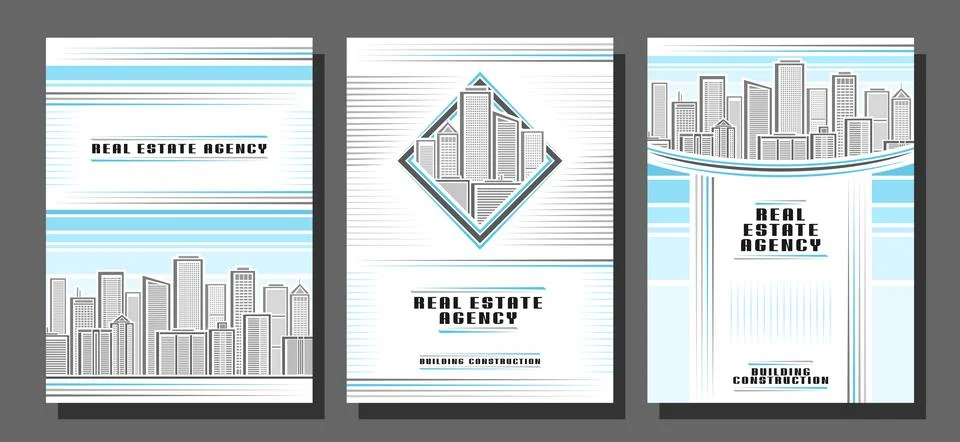 Vector Flyers Set Stock Illustration