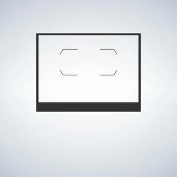 Vector Focusing screen of the camera. Clean. Viewfinder camera Stock Illustration