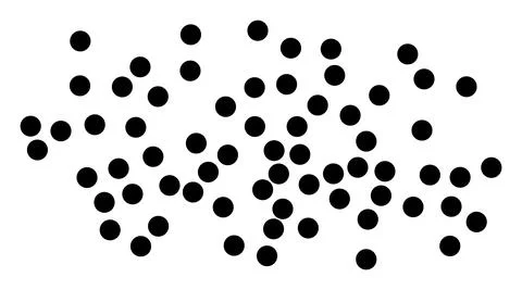 Vector Fog Particles Flat Icon Image Stock Illustration