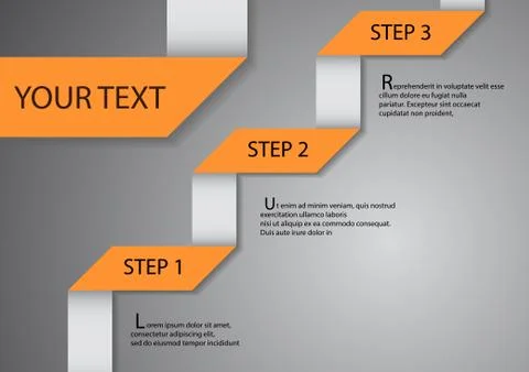 Vector : Fold paper and space for text Stock Illustration