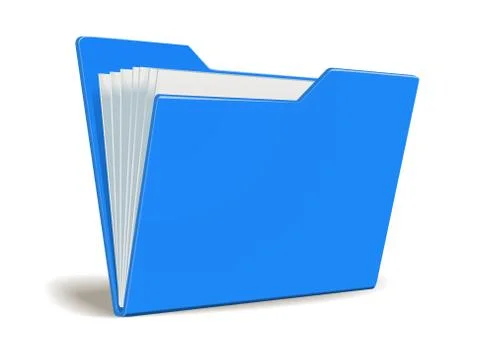 Vector folder with documents Stock Illustration