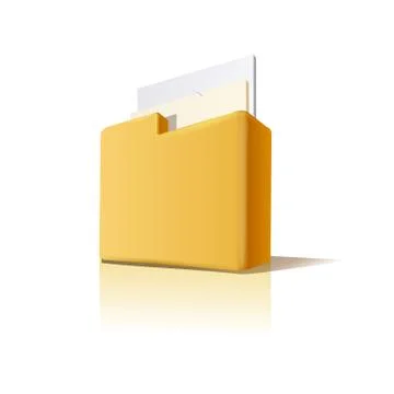 Vector folder with documents Stock Illustration