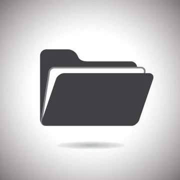 Vector folder icon set Stock Illustration