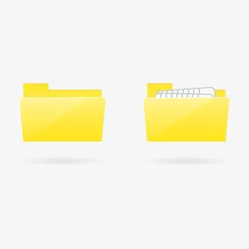 Vector folder icons Stock Illustration