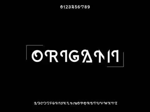 Vector Font. Script.Typeface.alphabet .Shadow Effect.Handcrafted handwritten  Illustrazione stock