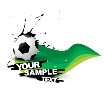 Vector football design Illustrazione stock