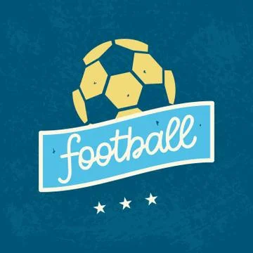 Vector Football Logo Template 스톡 일러스트