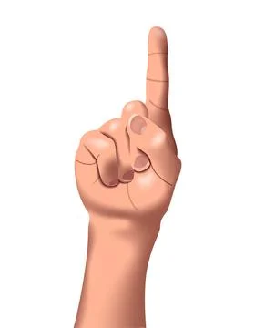 Vector forefinger in gradient style Stock Illustration