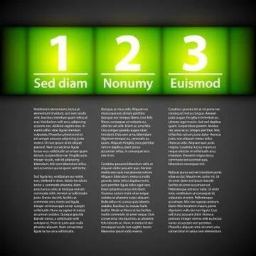 Vector form for presentations, web design or printed media. Stock Illustration