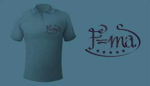 Vector formula in flat style . Editable illustration Stock Illustration