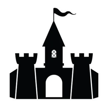 Vector fortress icon Stock Illustration