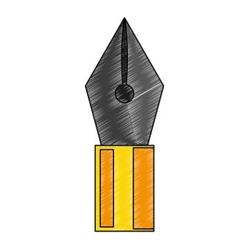 Vector fountain pen symbol scribble 스톡 일러스트