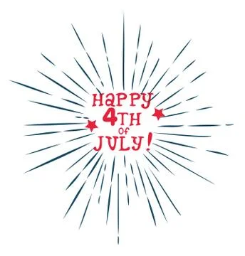 Vector Fourth of July Stock-Illustration