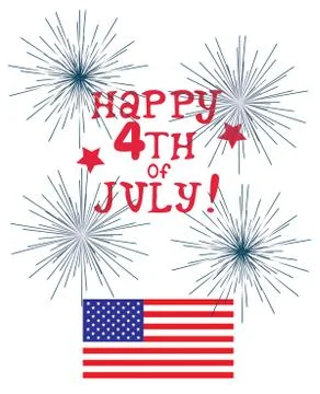 Vector Fourth of July Stock Illustration