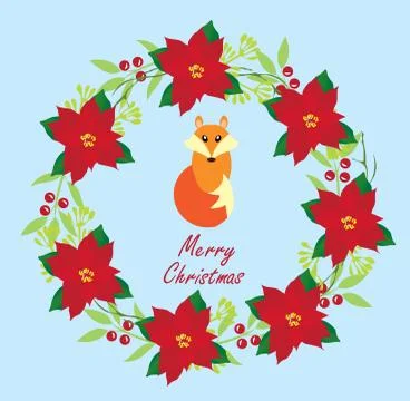 Vector Fox Card Stock Illustration