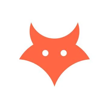 Vector fox in golden ratio style. Editable illustration Stock Illustration