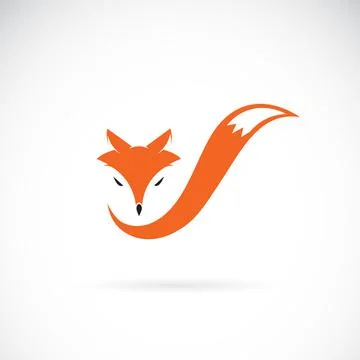 Vector of a fox head design on white background. Easy editable layered vector Illustrazione stock