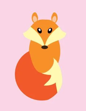 Vector Fox Isolated Stock Illustration