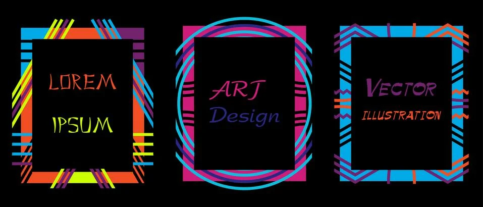 Vector frame art grafics Stock Illustration