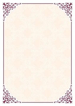 Vector frame with beautiful corners and ornament Stock Illustration