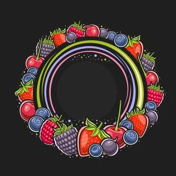 Vector frame for Berries Stock Illustration