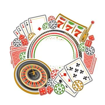 Vector frame for Casino Stock Illustration