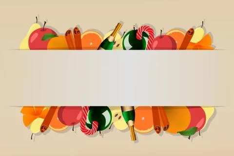 Vector frame Christmas background Stock Illustration