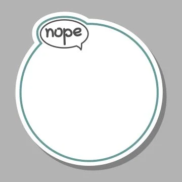 Vector Frame With Cloud Talk, Bubble Speech For Picture. Lettering, Handwritt Stock Illustration