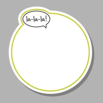 Vector Frame With Cloud Talk, Bubble Speech For Picture. Lettering, Handwritt 스톡 일러스트