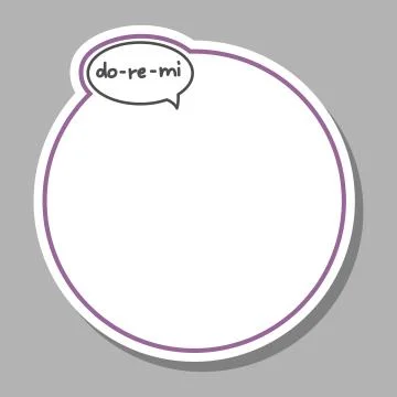 Vector Frame With Cloud Talk, Bubble Speech For Picture. Lettering, Handwritt Stock Illustration