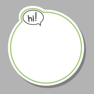 Vector Frame With Cloud Talk, Bubble Speech For Picture. Lettering, Handwritt 스톡 일러스트