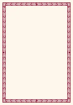Vector frame with floral ornament Stock Illustration