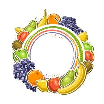 Vector frame for Fruits Stock Illustration